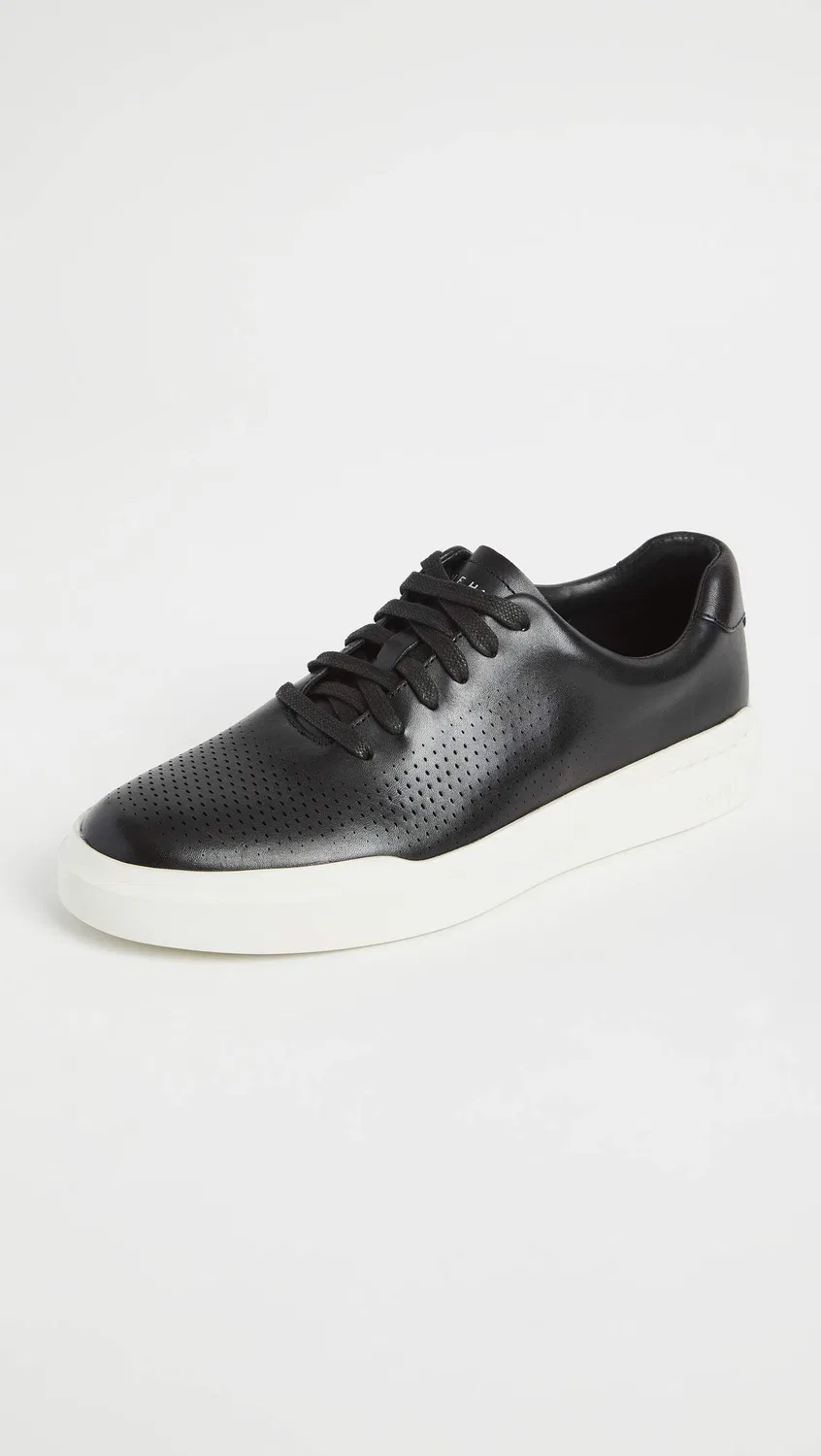Детские кроссовки для мальчиков с перфорацией Grandpro Rally Laser Cut Cole Haan, Black — фото 4