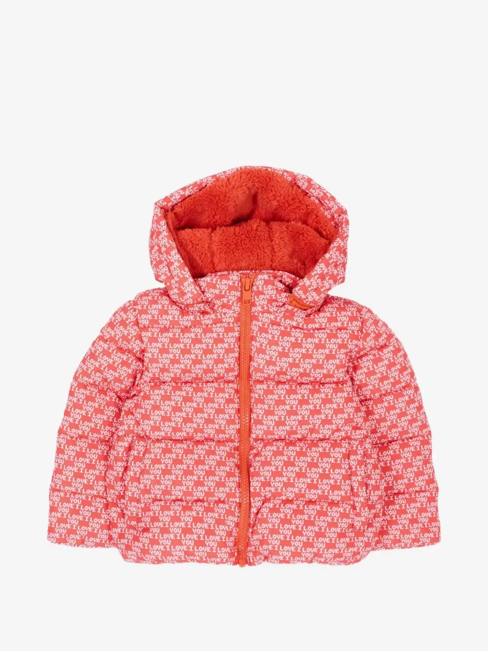 Стеганая куртка с логотипом Stella McCartney Kids, красный