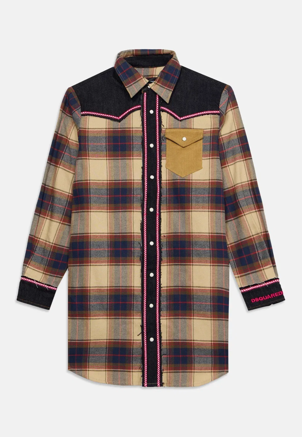 Платье-Рубашка Dsquared2, Multi-Coloured — фото 3