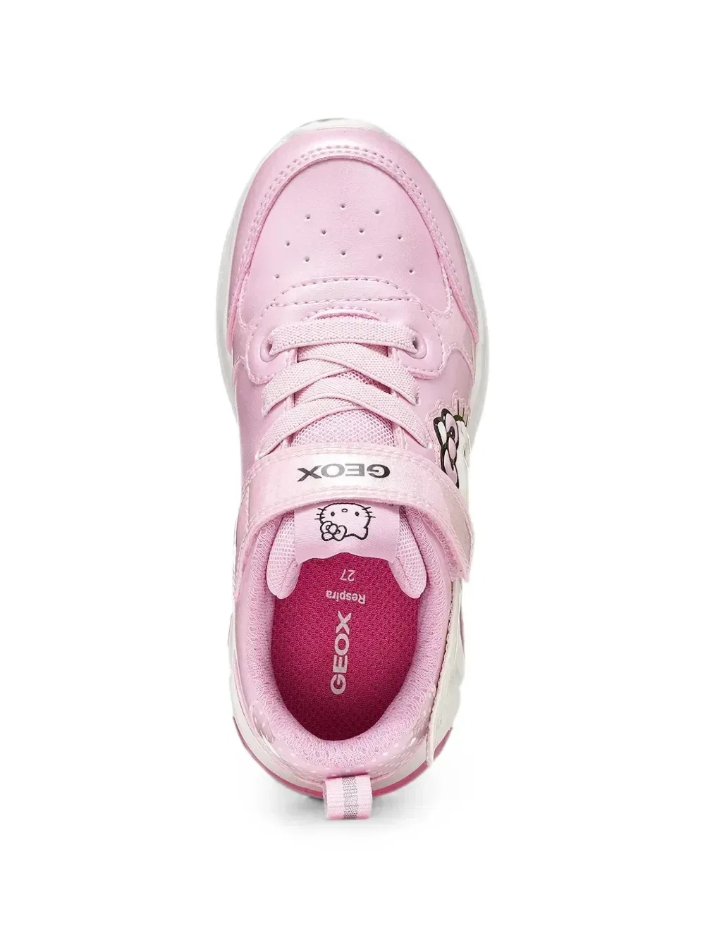 Кроссовки Fadinlight Hello Kitty на липучках из коллаборации с Sanrio Geox Kids, розовый — фото 4