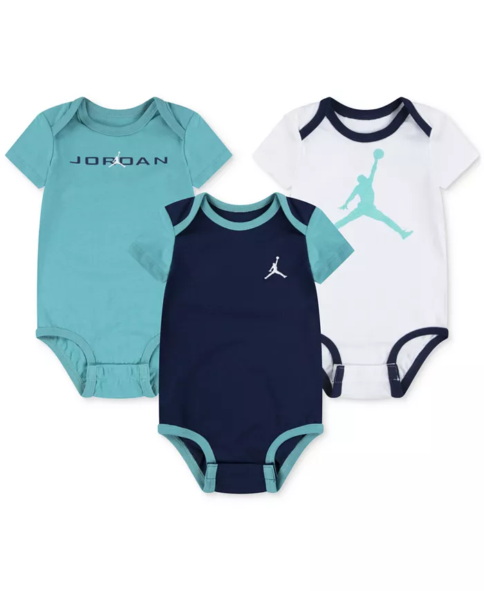 

Боди для девочки или мальчика MJ Brooklyn Essentials, 3 шт Jordan, синий