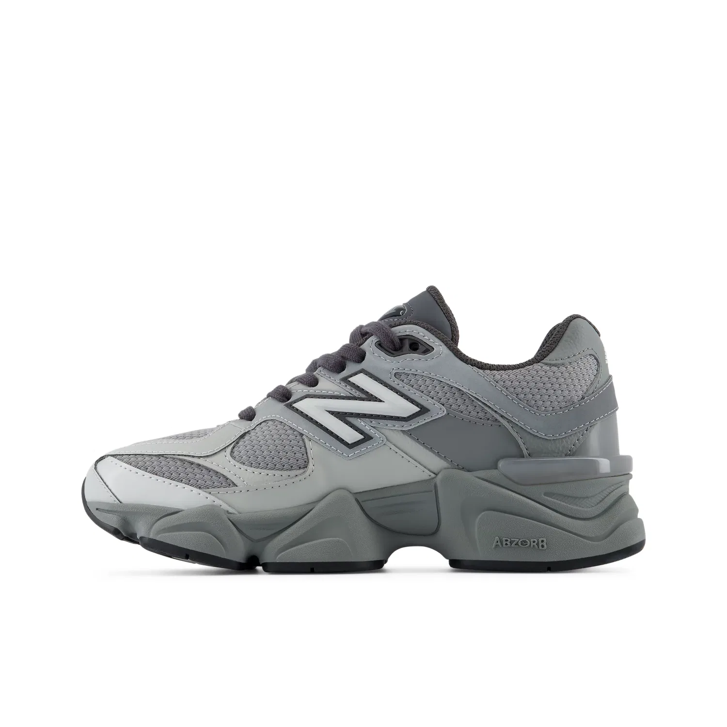 Детские кроссовки New Balance 9060 Lace с сетчатым верхом, Slate Grey With Harbor Grey — фото 3