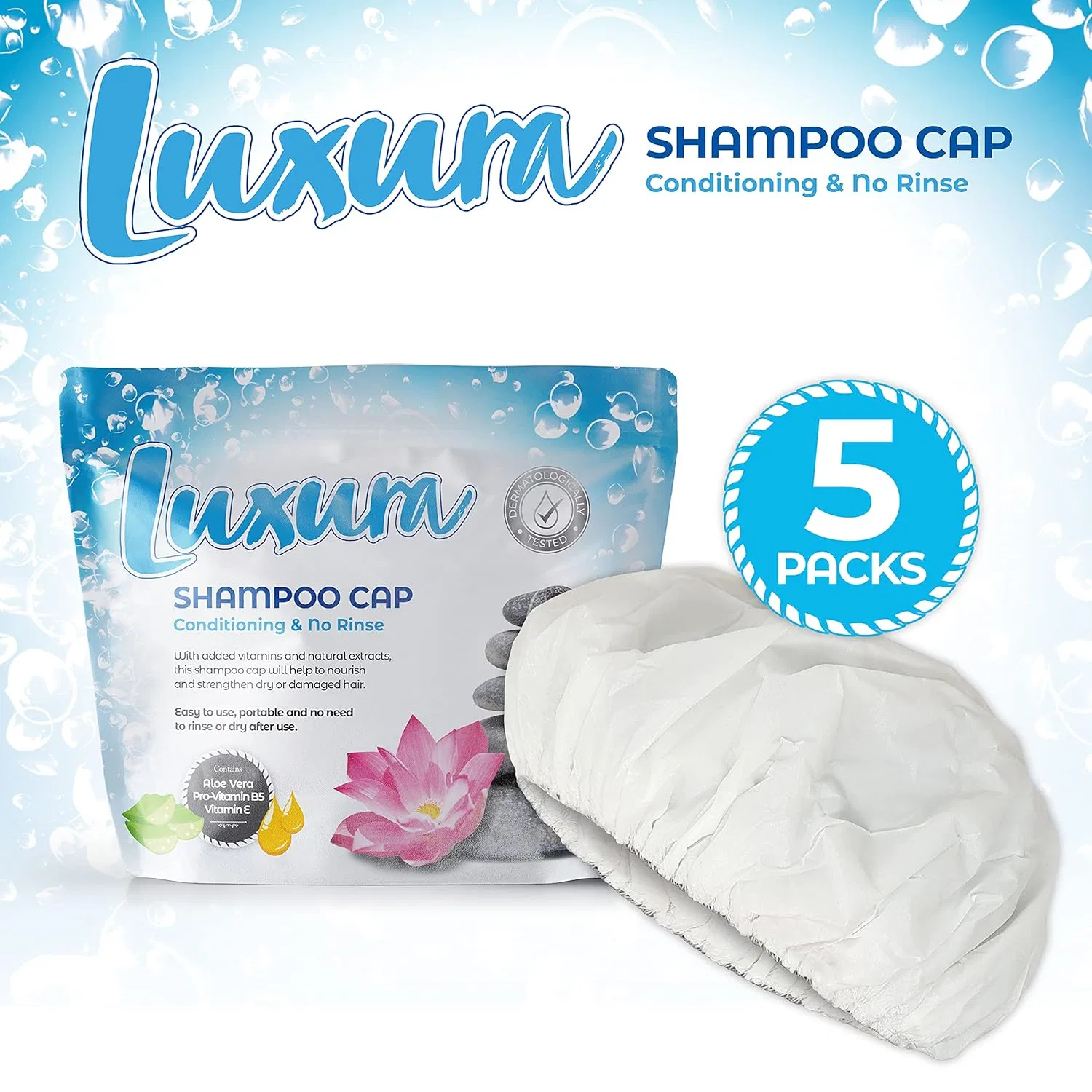 Шапочка для душа Conditioning No Rinse, Luxura, Набор 5 шт, 820 г — фото 2