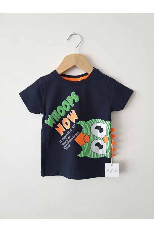 Детская хлопковое футболка для мальчиков Aycata, Navy Blue