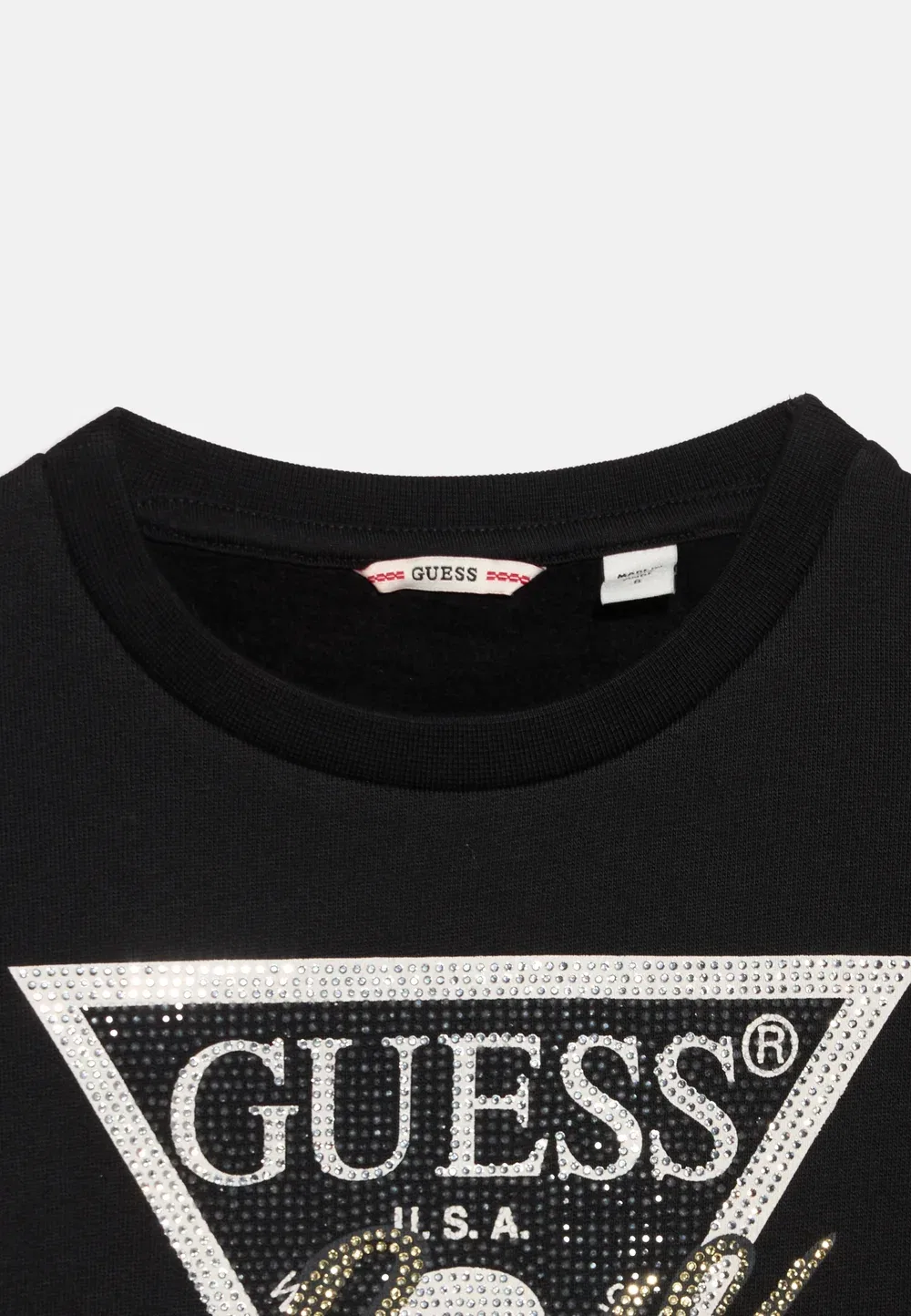 Свободная повседневная спортивная толстовка Guess, Jet Black — фото 4