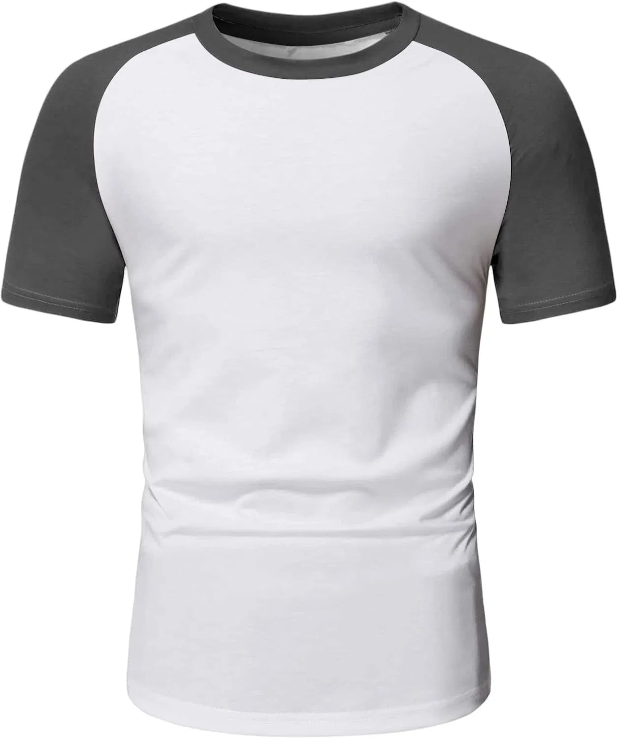 Мужская спортивная футболка реглан с круглым вырезом Athletic, Dark Gray — фото 3
