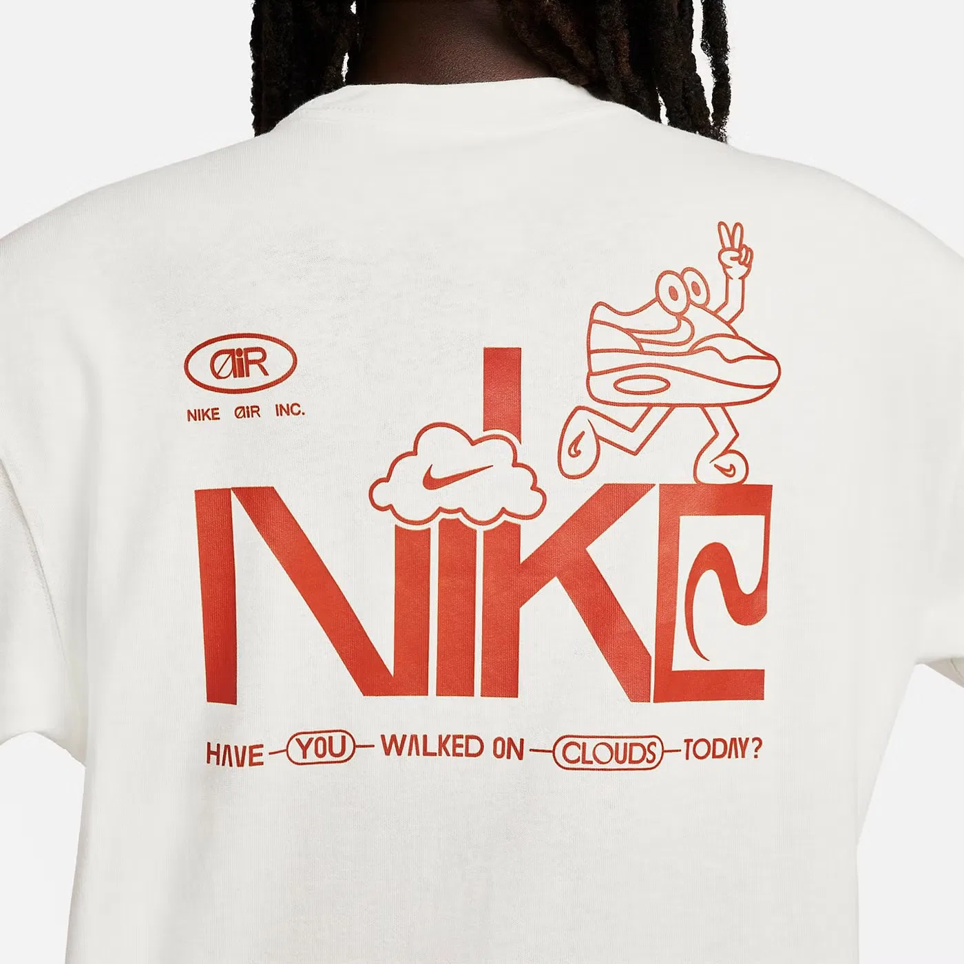 Лонгслив с принтом Air Inc. Nike, белый — фото 2