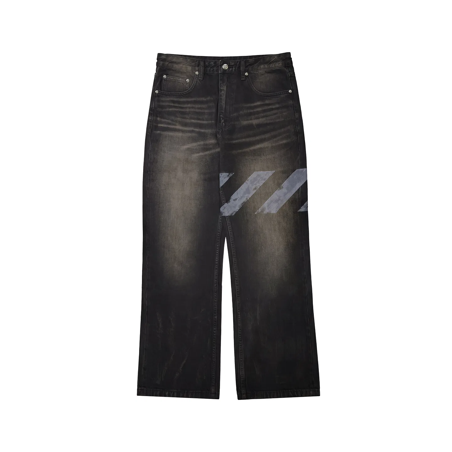 Детские джинсы с прямым кроем OFF-WHITE, Black