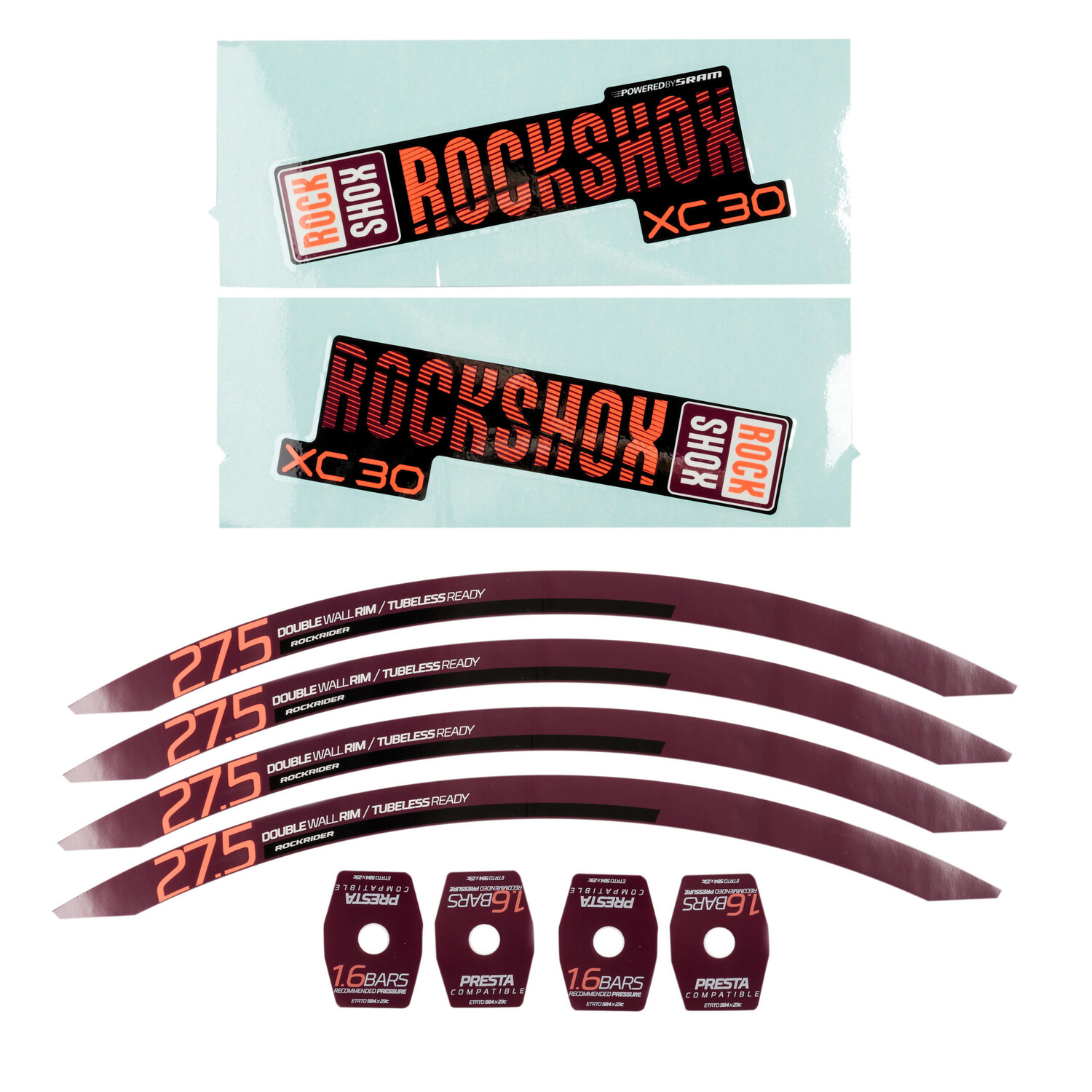 

Набор наклеек стикер E-ST520 фиолетовый ROCKRIDER