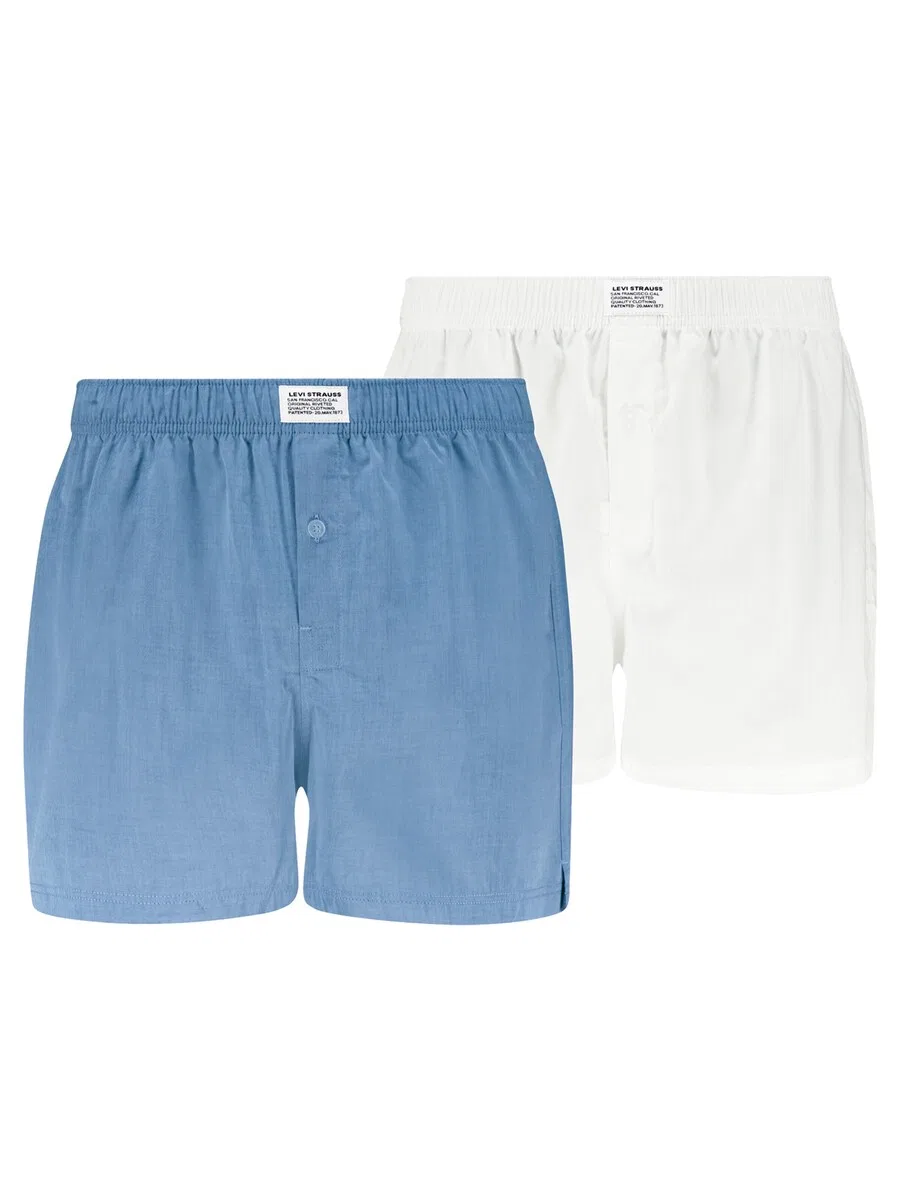 Боксерские шорты LEVI'S «Woven Boxer» синего и белого цвета