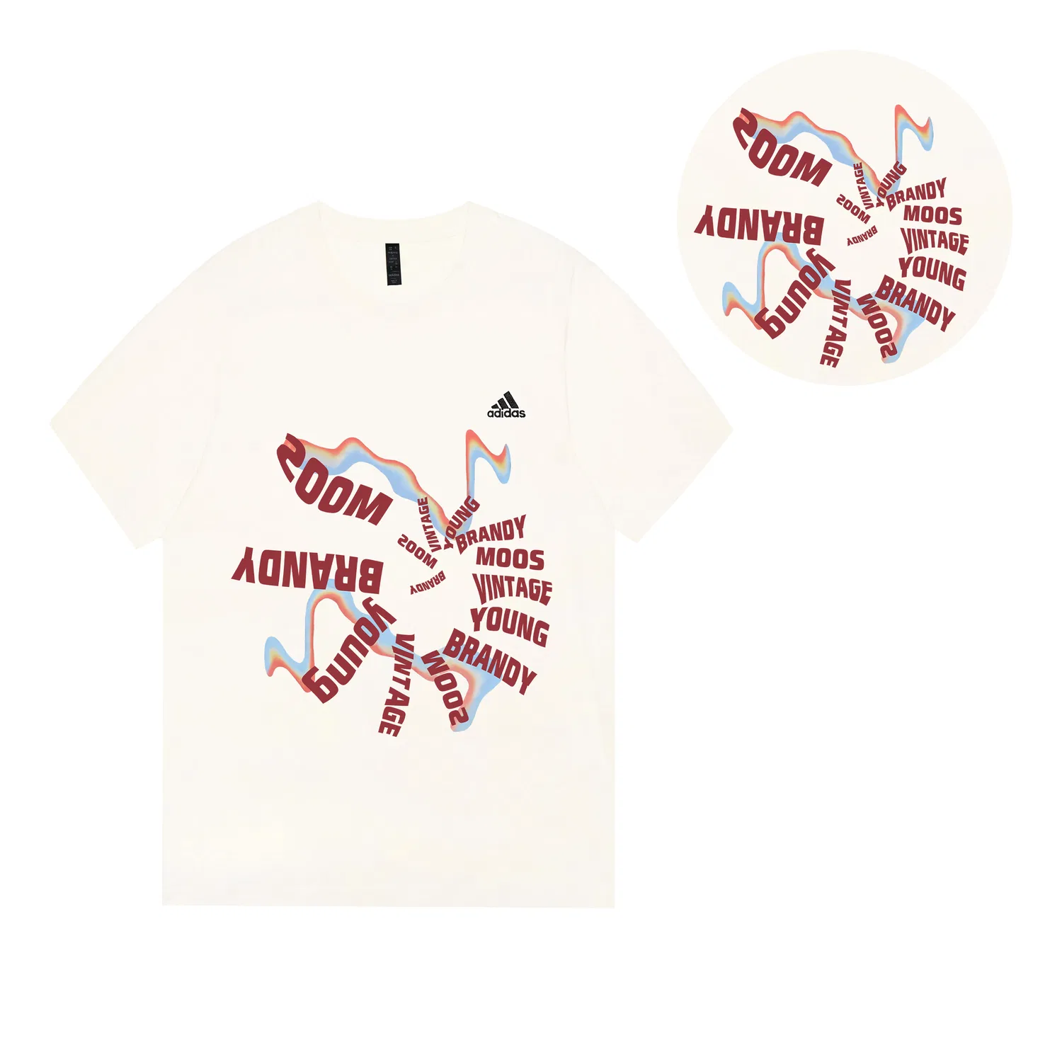 Мужская футболка с круглым вырезом из хлопка MUST HAVES Adidas, Ecru — фото 3