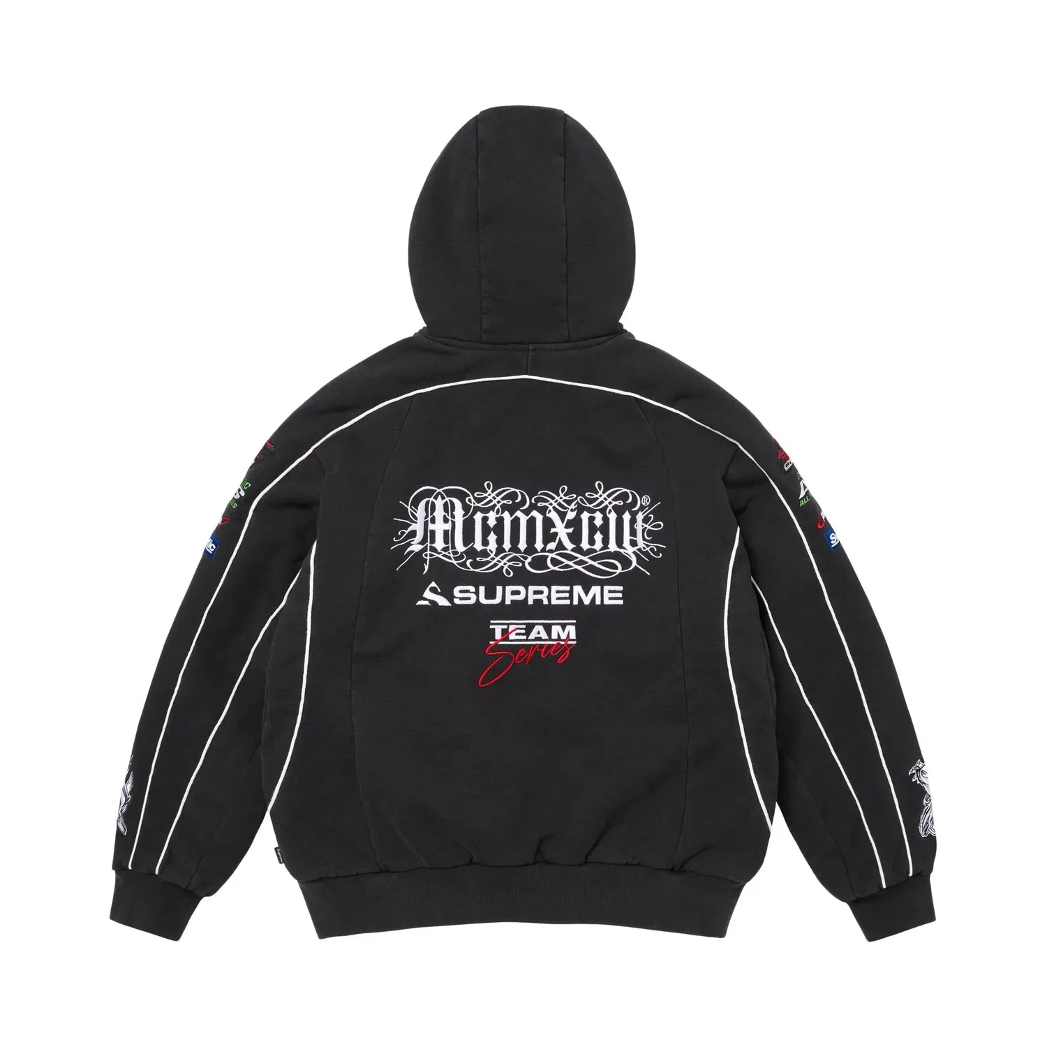 Свитшот на молнии с капюшоном на подкладке Racing Supreme, Black — фото 2