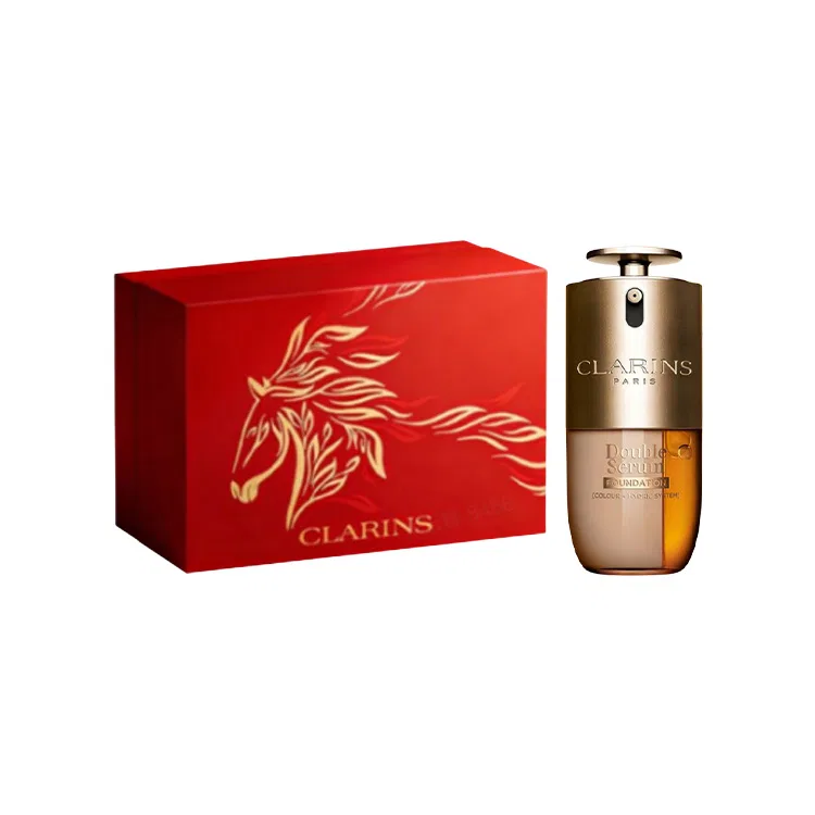 Женский тональный крем с экстрактами сыворотки Dual Extract Serums CLARINS, Цвет #L4N Health Wheat