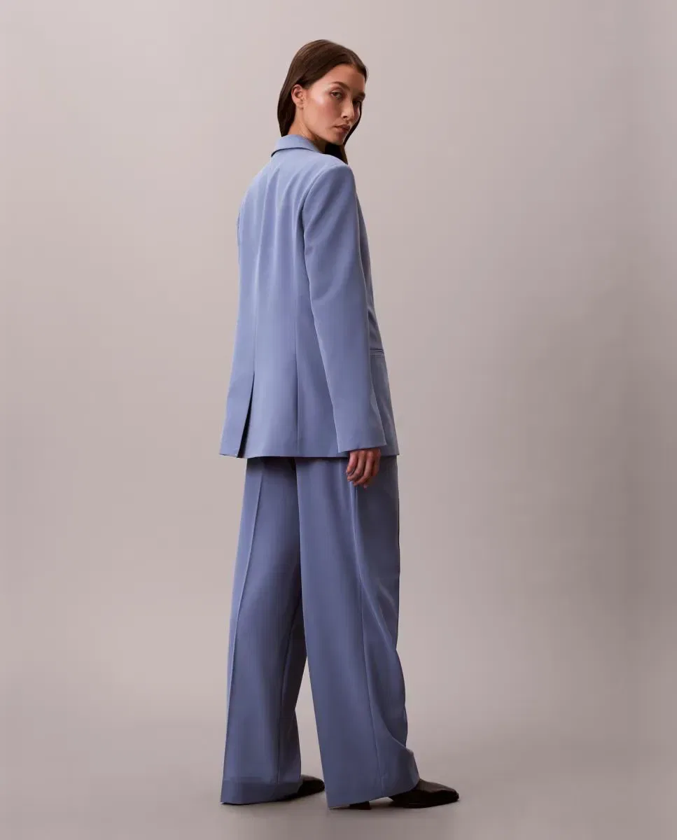 Женские брюки из полиэстера Calvin Klein, Azul Índigo — фото 4