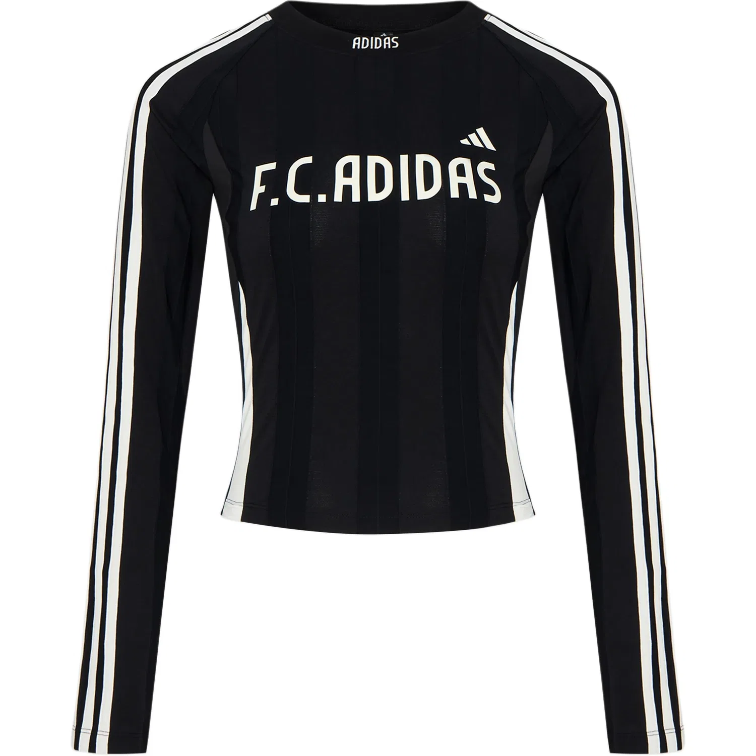 Женская футболка с круглым вырезом Black Adidas