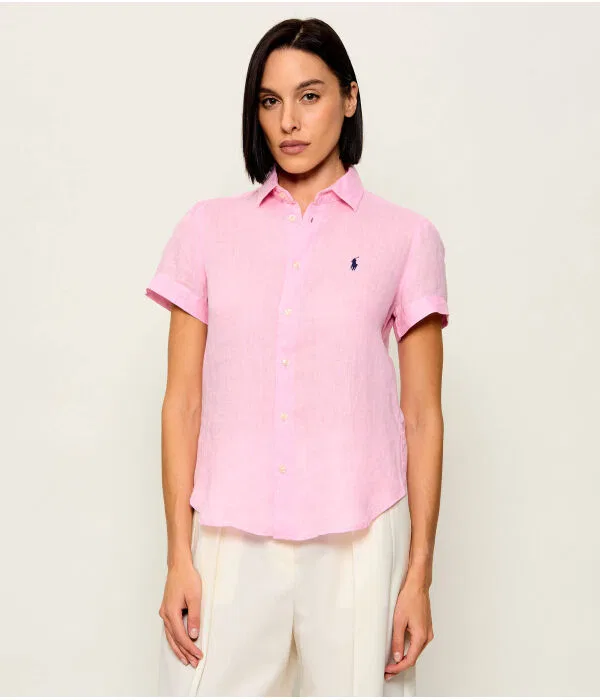 Женская рубашка из льна Mlanie Polo Ralph Lauren, Rosa