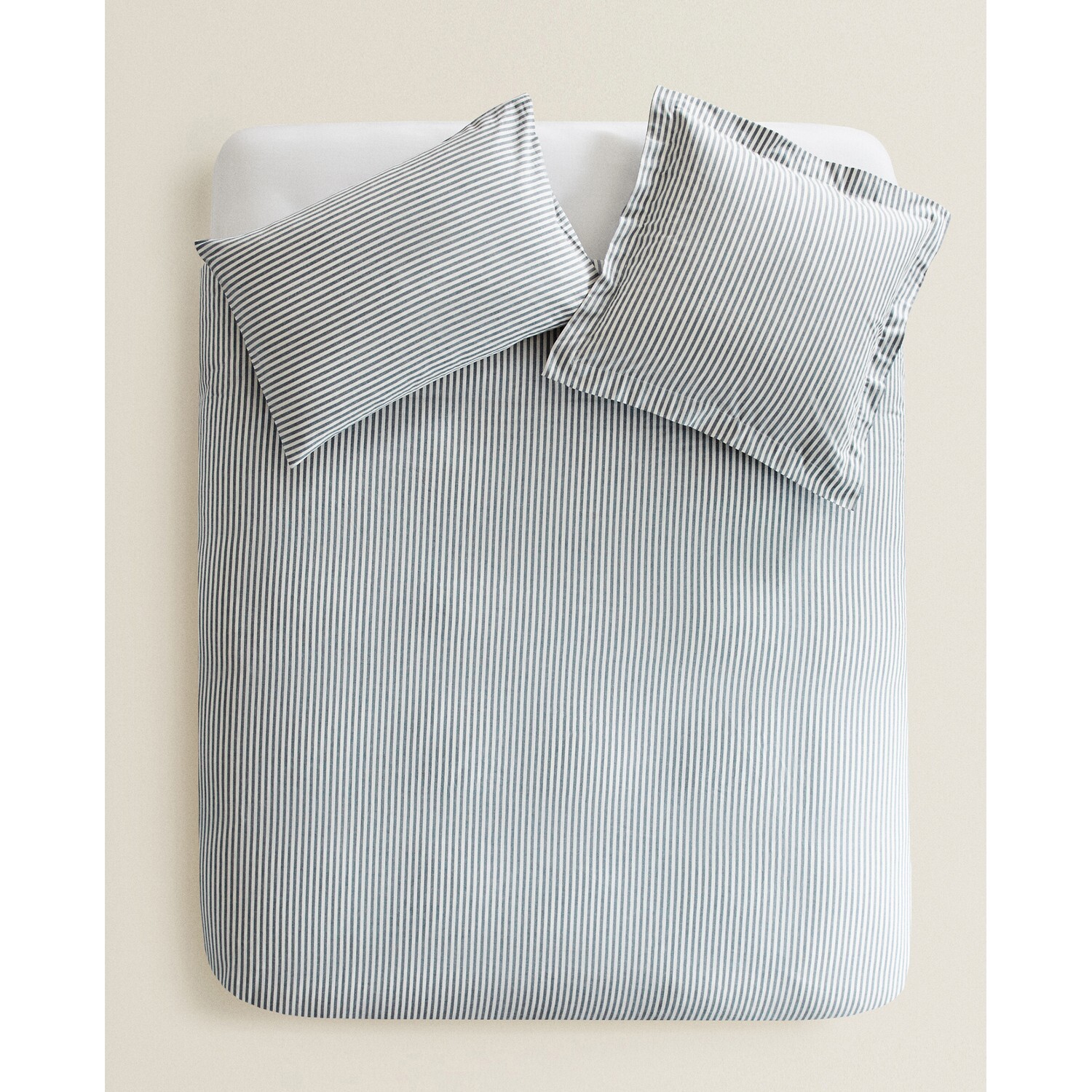

Пододеяльник Zara Home With Narrow Stripes, темно-синий