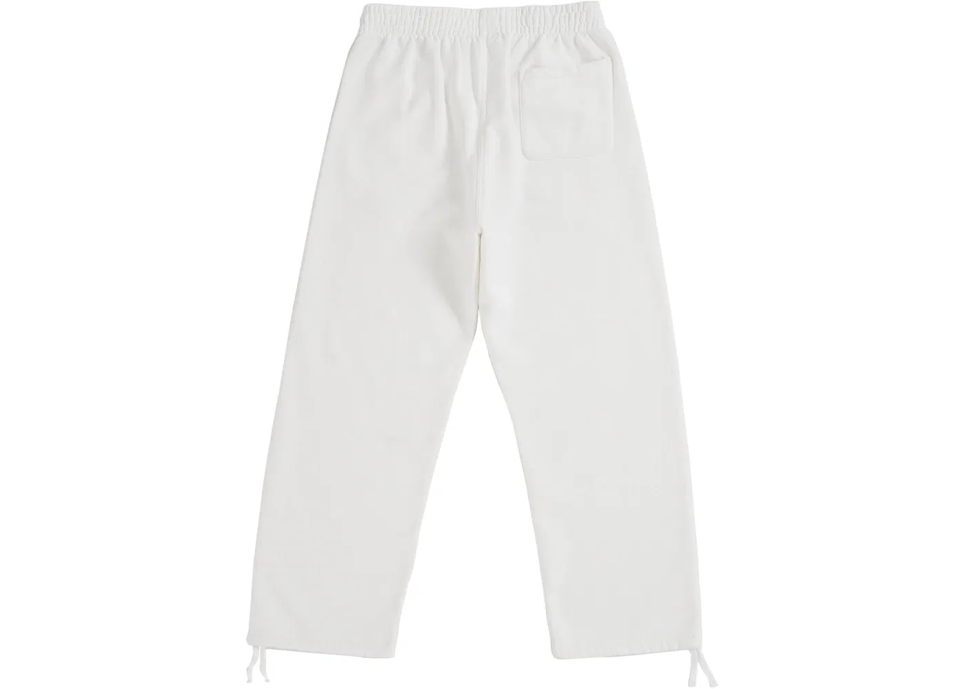 Мужские спортивные штаны на завязках Sweatpant Supreme, White — фото 2