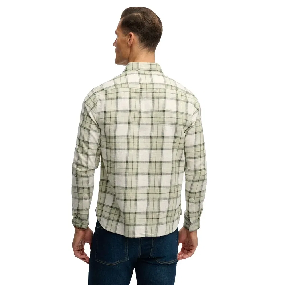 Рубашка с длинным рукавом Merchant Lite Check Superdry, зеленый — фото 2