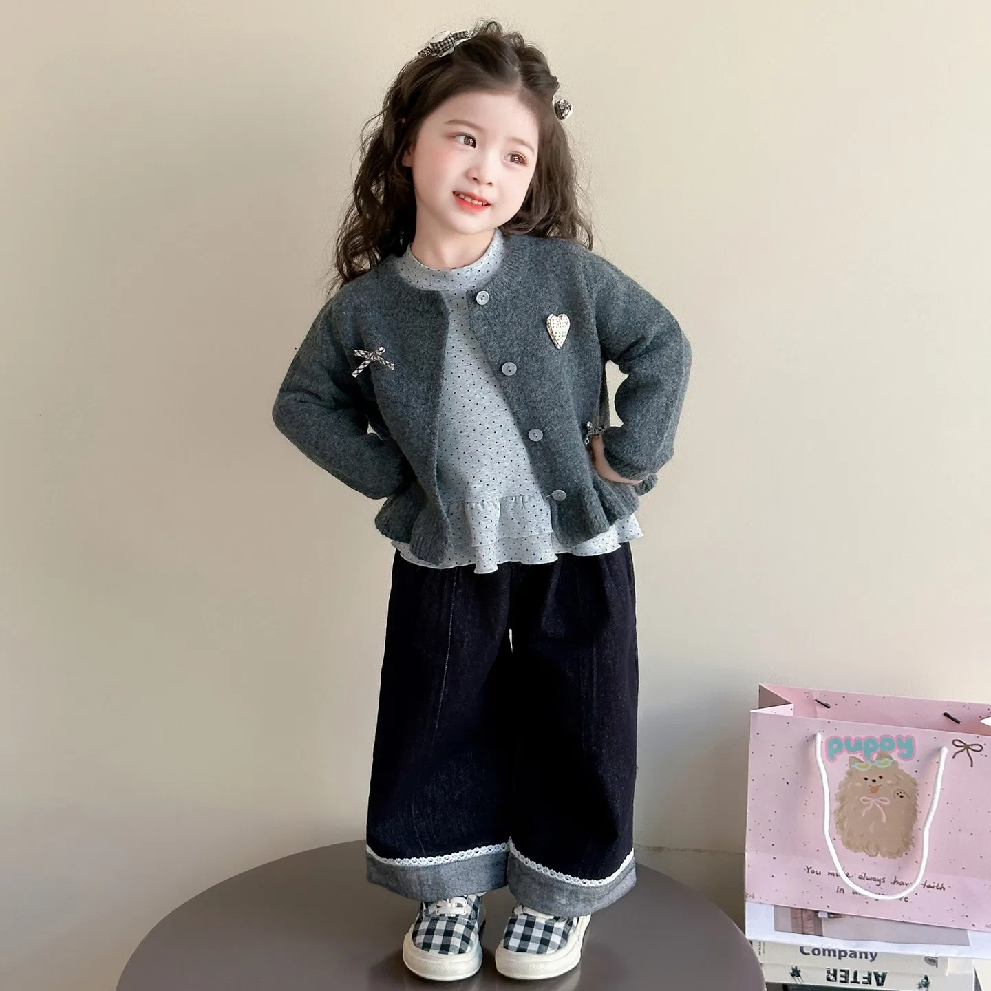 Детский комплект спортивной одежды с капюшоном Lanza, Gray — фото 3