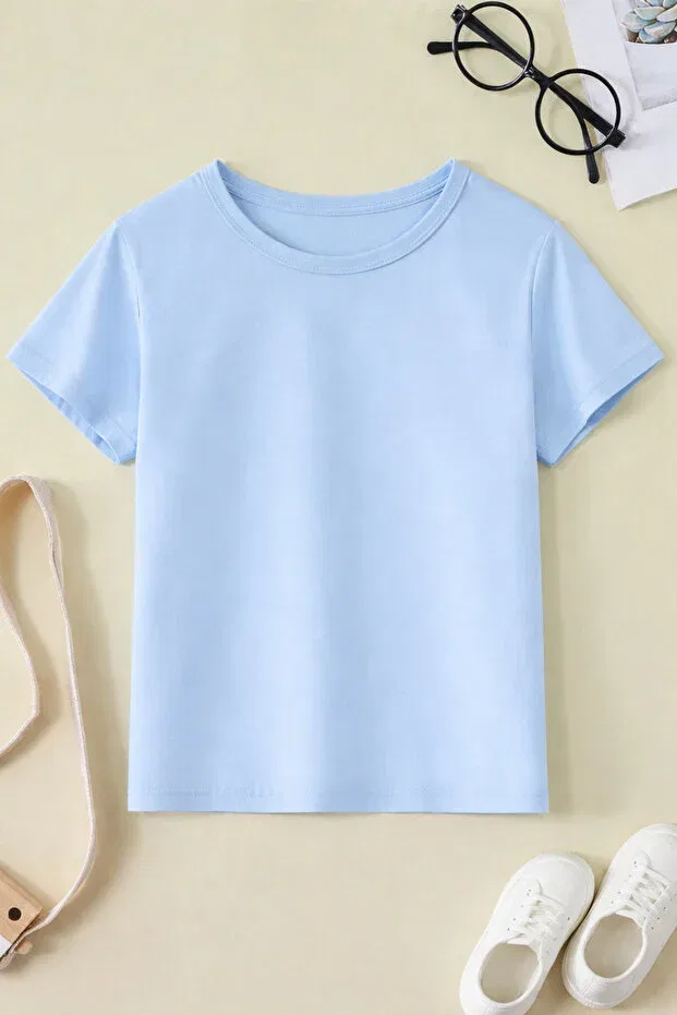 Детская хлопковая футболка Sportivea, Baby Blue — фото 2