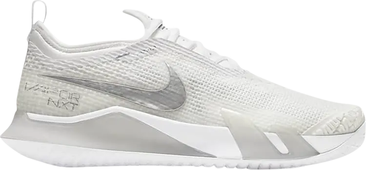 Кроссовки Nike Wmns NikeCourt React Vapor NXT 'White Metallic Silver', белый