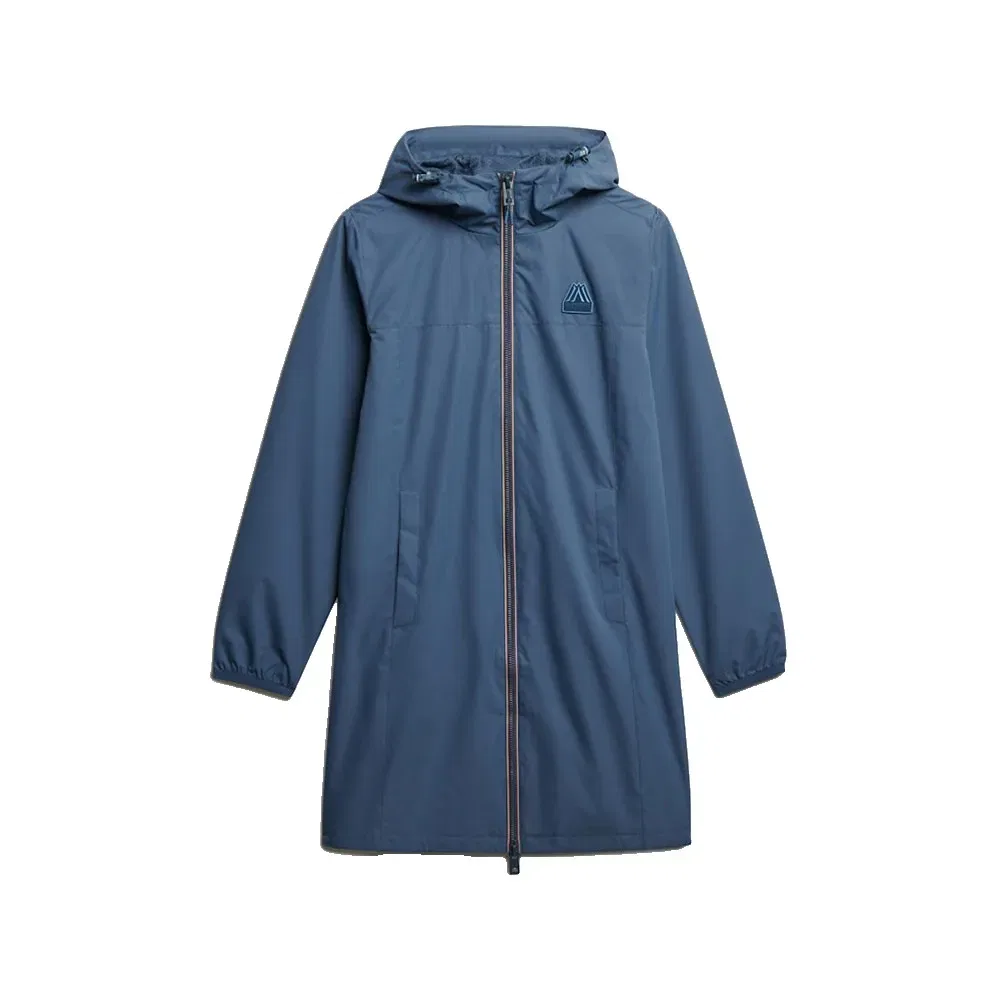 Ветровка Superdry Longline Tri Windbreaker, синий — фото 2