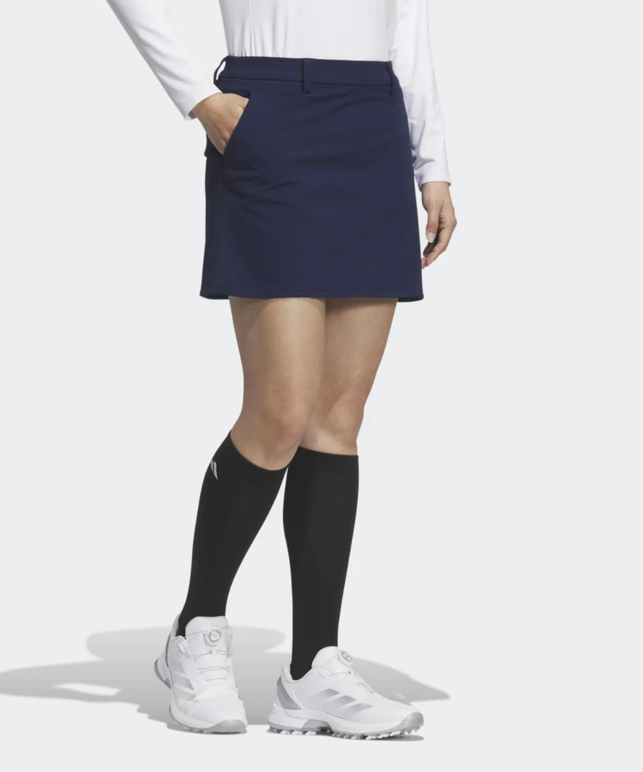 Женская юбка для гольфа с водоотталкивающей пропиткой Adidas Golf, Navy — фото 3