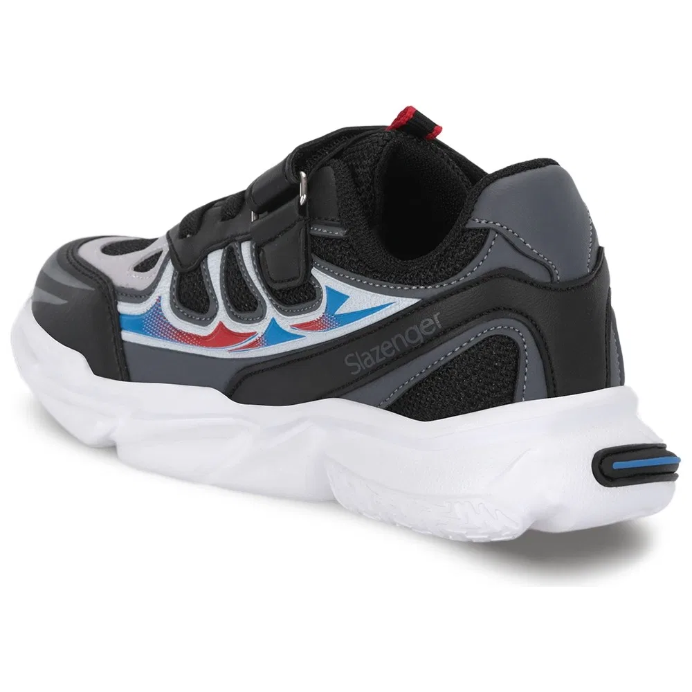 Детские спортивные кроссовки с сетчатым верхом, Black Grey, Kufa I Slazenger — фото 3