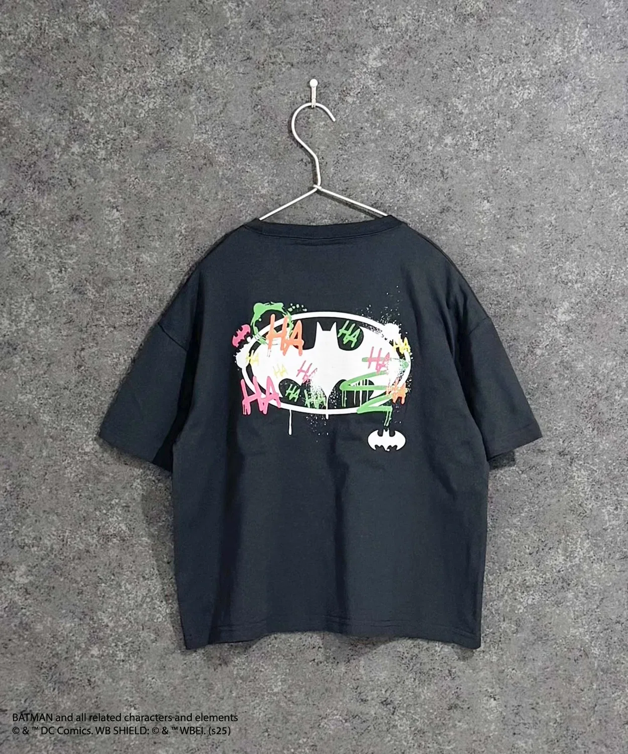 Детская футболка с принтом BATMAN оверсайз Universal Style Wear, Charcoal Grey