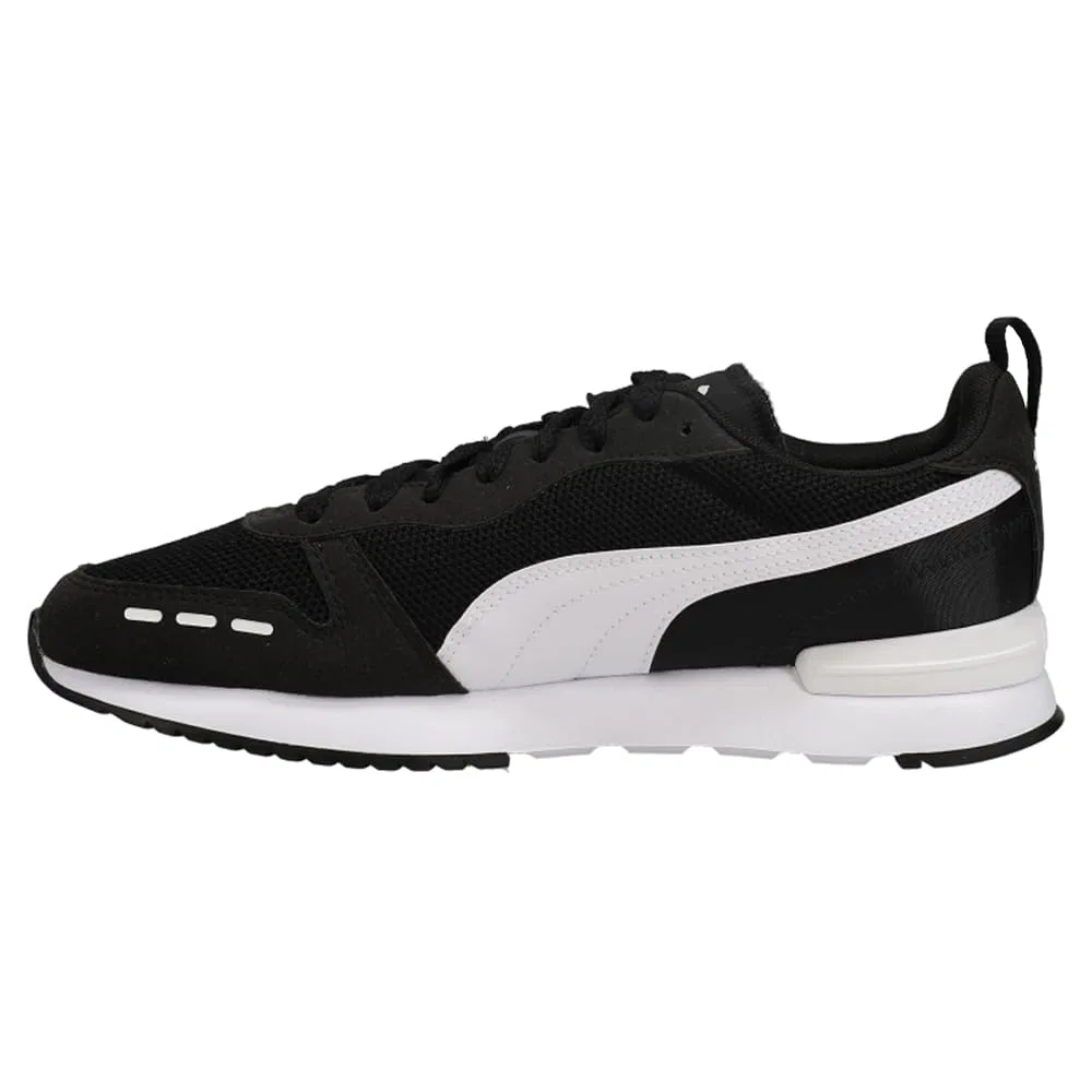 Детские кроссовки для мальчиков и девочек с высоким сцеплением Tazon 6 Wide Fracture PUMA, Black White — фото 4