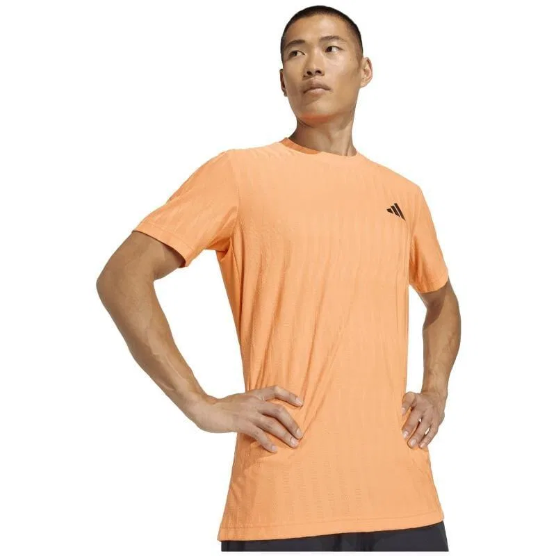 Мужская футболка с принтом T Freelift Adidas, Orange — фото 2