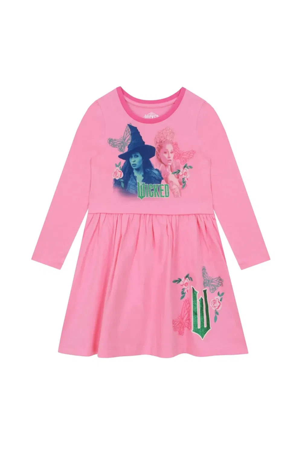 Детское платье с длинным рукавом Elphaba and Glinda Wicked, Pink