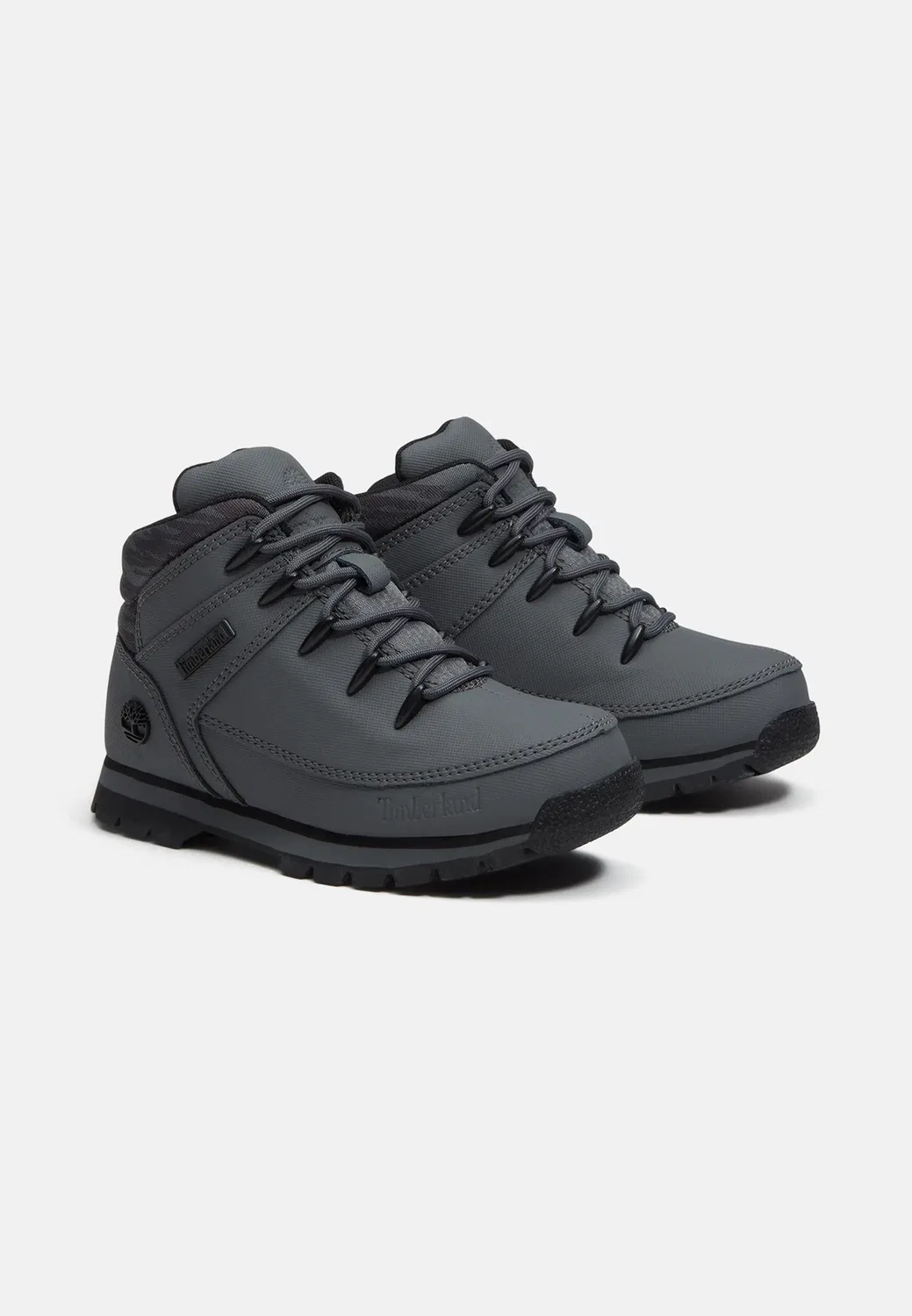 Ботинки средней высоты на шнуровке. - Ботильоны на шнуровке Timberland, Light Grey — фото 2