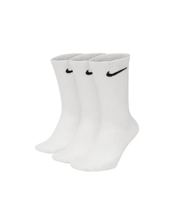 Носки тренировочные Everyday Lightweight Crew (3 пары) Nike, белый/черный