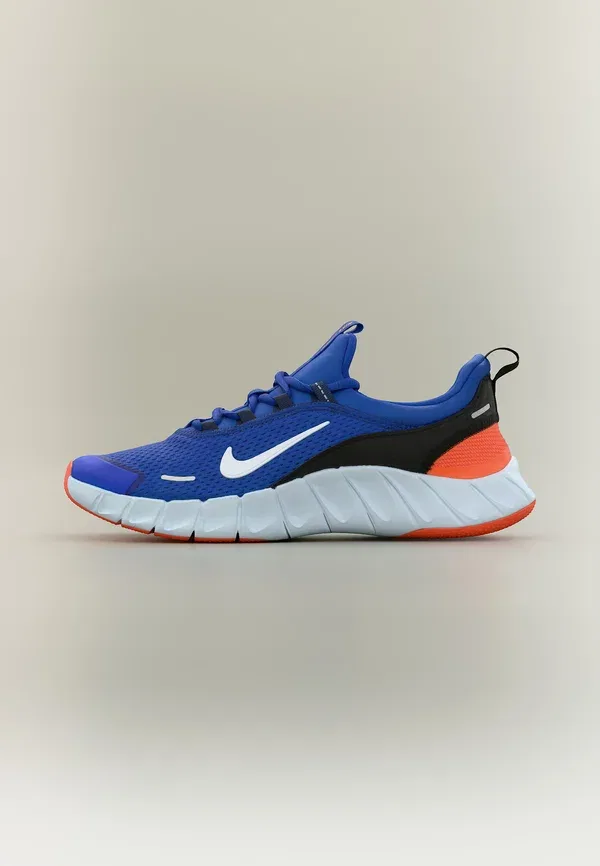 Кроссовки дышащие Free Ride Nike Performance game royal/white/midnight navy/black/blue crystal/turf orange, белый/черный/темно-синий/оранжевый