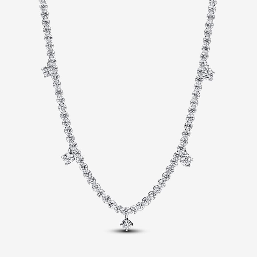 

Колье Pandora Sparkling Drop, серебро