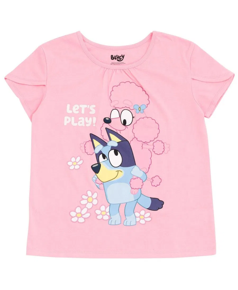 Комплект из футболки и юбки с принтом Bluey Bluey, Pink Blue Bluey Coco — фото 2
