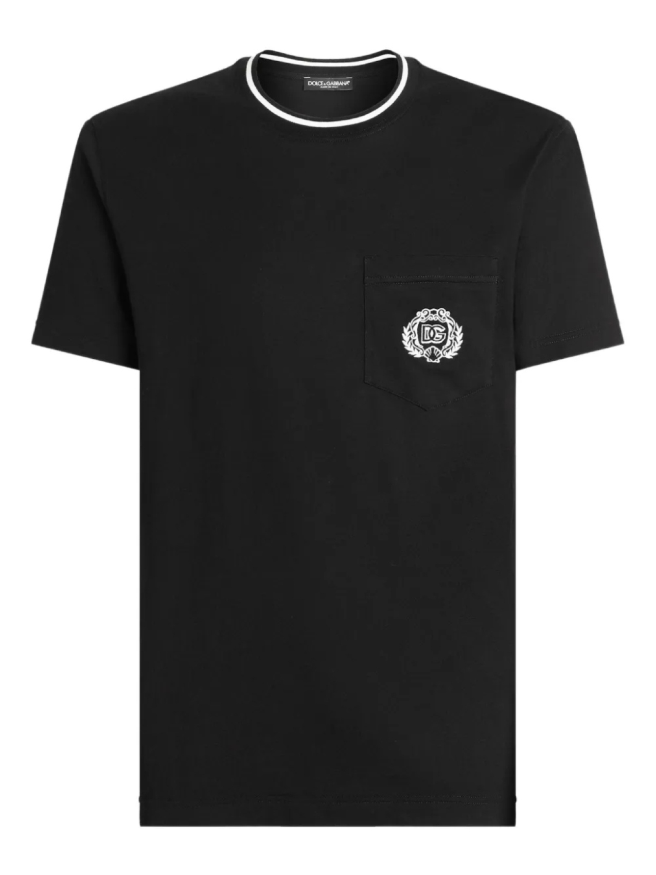 

Dolce & Gabbana футболка с нагрудным карманом, черный