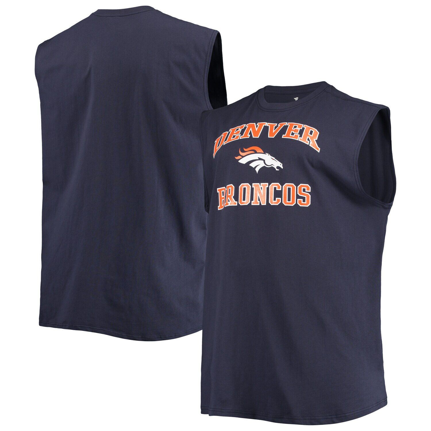 

Мужская темно-синяя майка Denver Broncos Big & Tall Muscle Tank