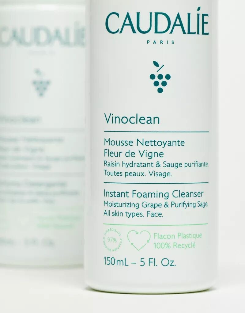 Средство для снятия макияжа Caudalie — Vinoclean Instant Foaming Cleanser – Дуэт пенящегося очищающего средства для лица — фото 3