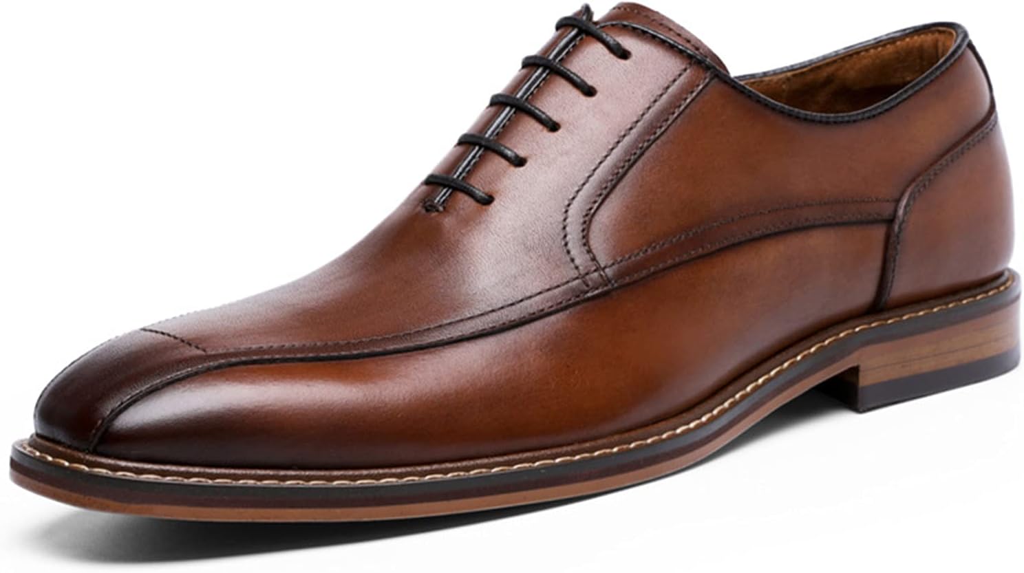 

Мужские премиальные туфли WKNBEU из натуральной кожи, смарт, с кожаной подкладкой и прочной подошвой, для офиса и свадеб, черные - US7/UK6/EU39