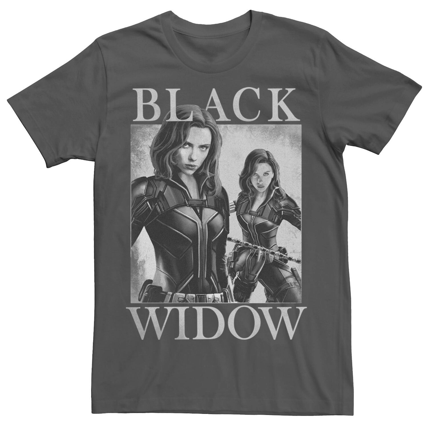 

Мужская черно-белая футболка с зеркалом Black Widow Marvel, Черный, Мужская черно-белая футболка с зеркалом Black Widow Marvel