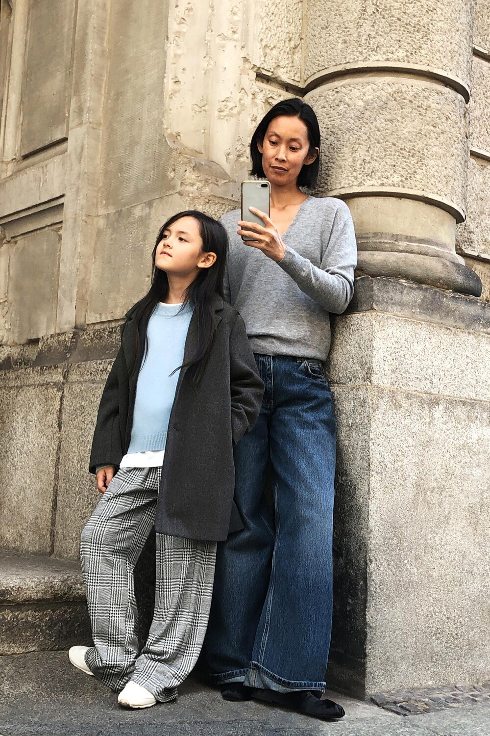 

Брюки с принтом ZARA, серый