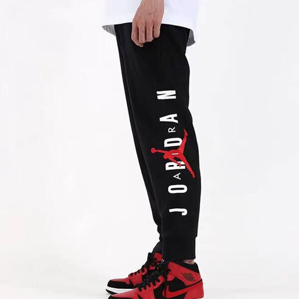 Спортивные штаны Air Jordan Alphabet Printing Athleisure Casual Sports Long Pants Black, черный — фото 4