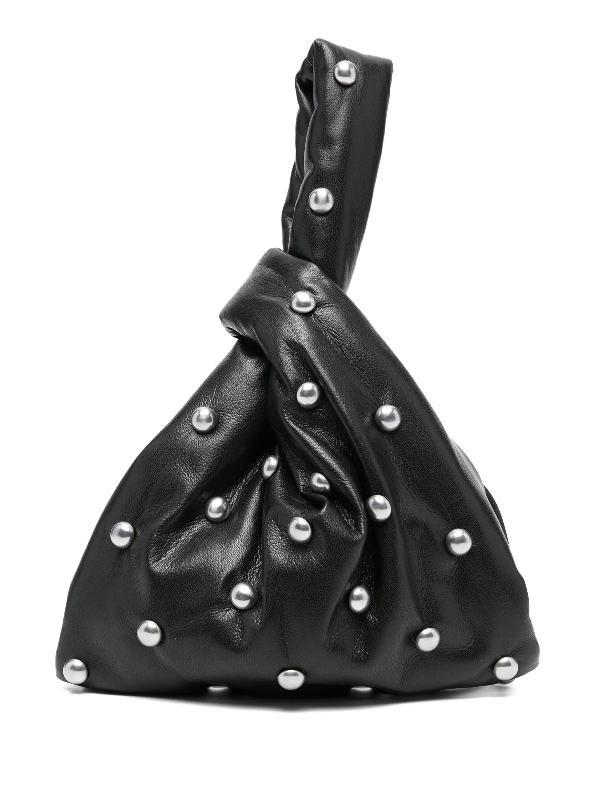 

Маленький клатч с заклепками Nanushka, черный