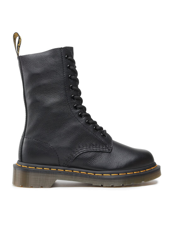 Ботинки кожаные Dr. Martens высокие, черный