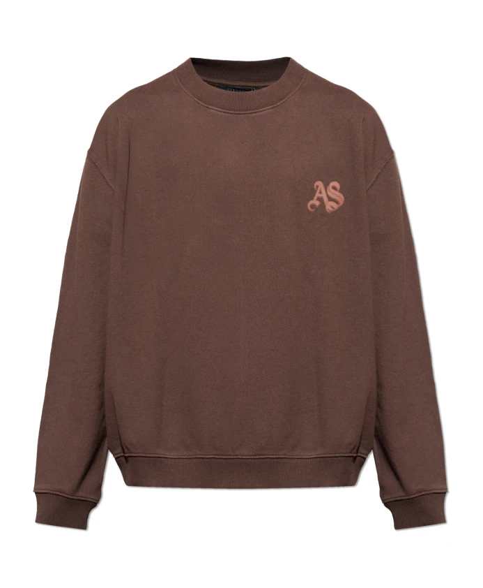 

Свободная толстовка с круглым вырезом Icon Allsaints, коричневый