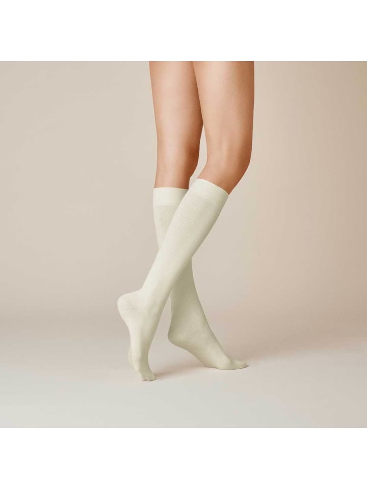 

Kunert Высокие носки до колена. Мягкая хлопковая эластичная лента коричневого цвета