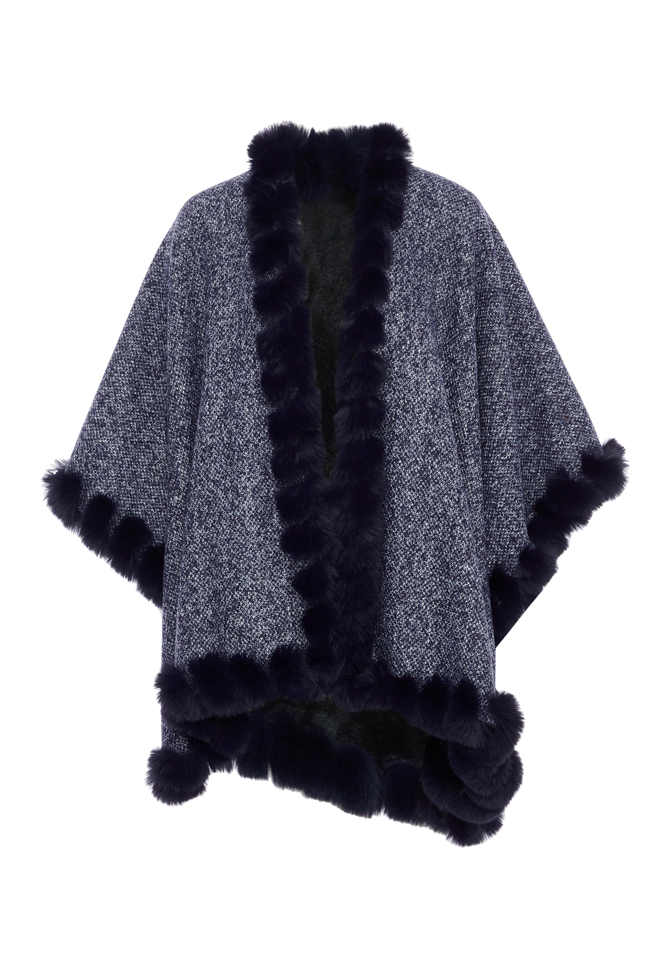 

FRAULLY Кейп в цвете Marine Blue, Mottled Blue